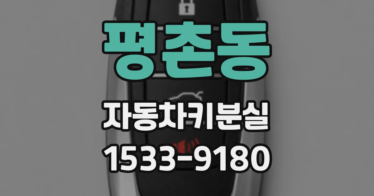 평촌동 자동차키분실