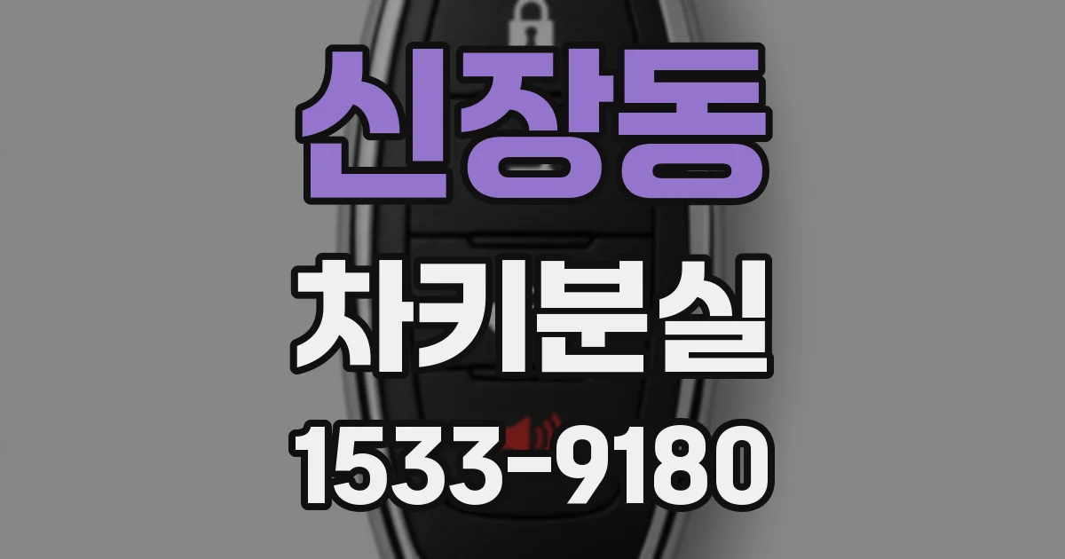 신장동 차키분실