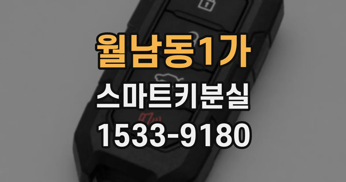 월남동1가 스마트키분실