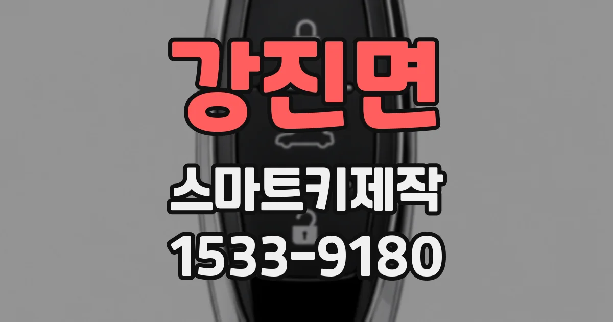 강진면 스마트키제작