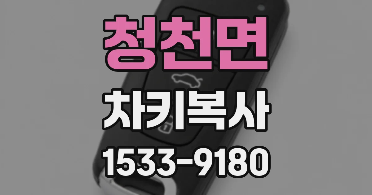 청천면 차키복사