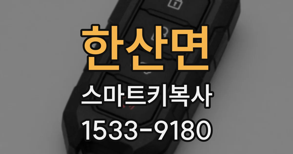 한산면 스마트키복사