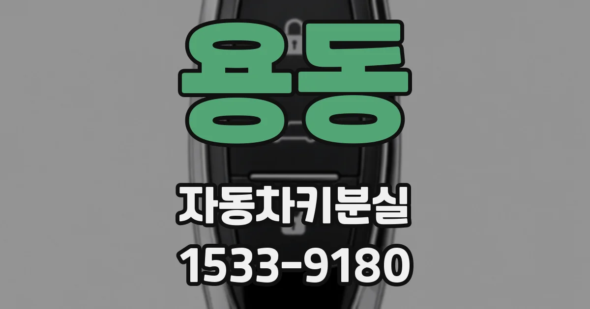 용동 자동차키분실
