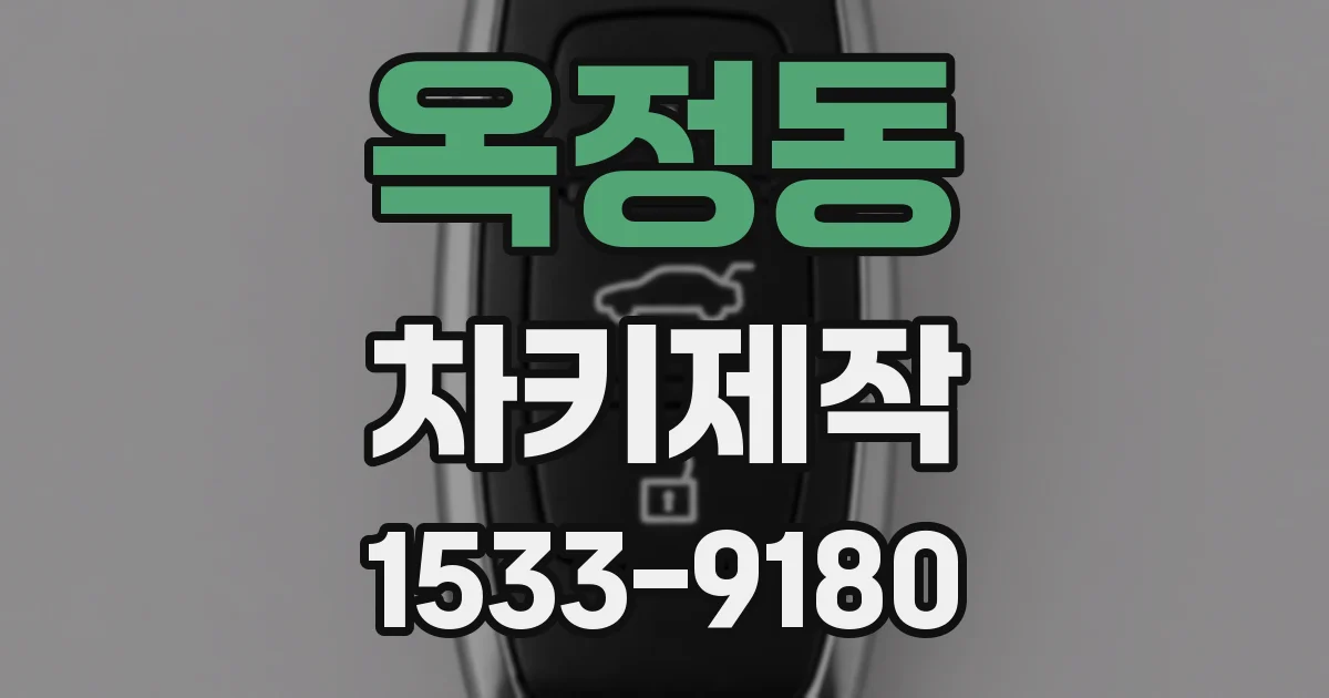 옥정동 차키제작