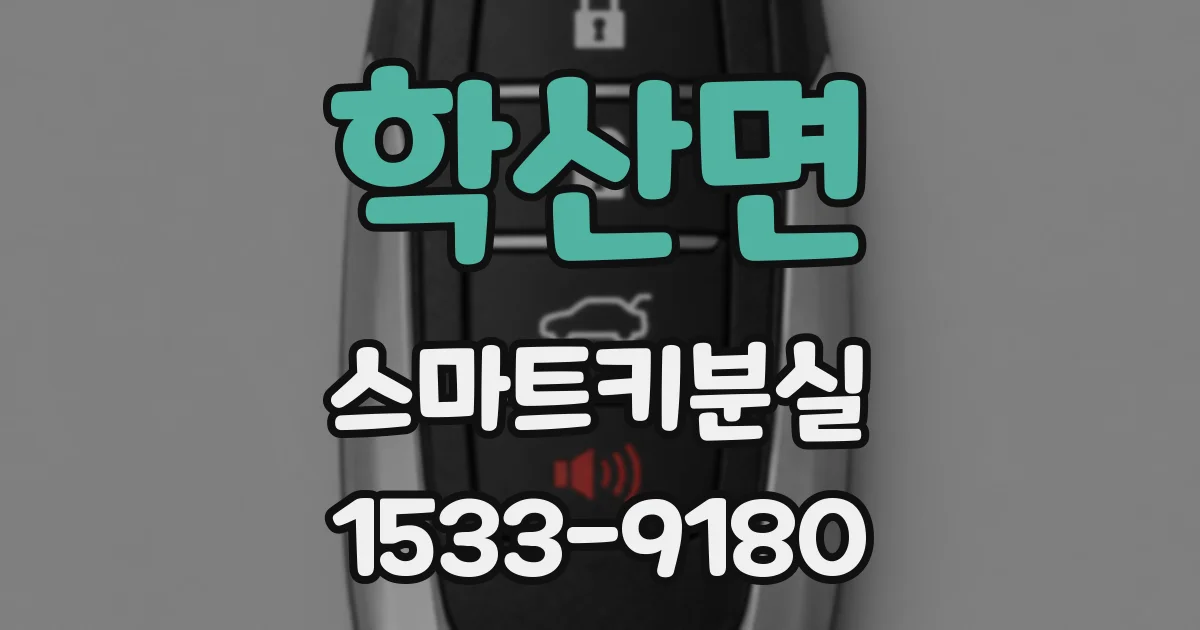 학산면 스마트키분실