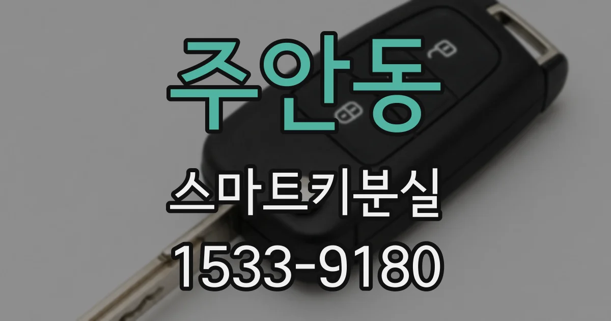 주안동 스마트키분실