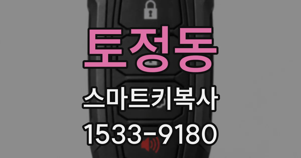 토정동 스마트키복사