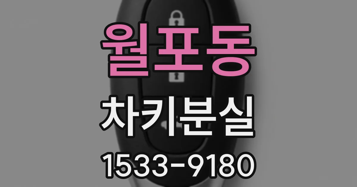 월포동 차키분실