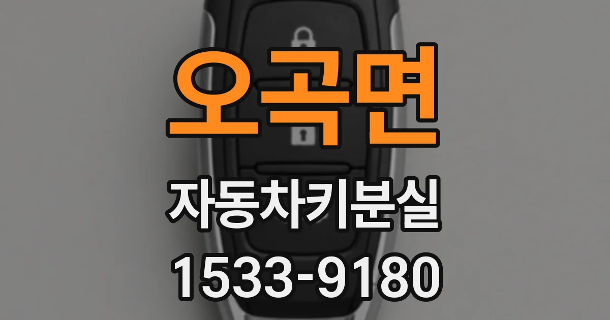 오곡면 자동차키분실