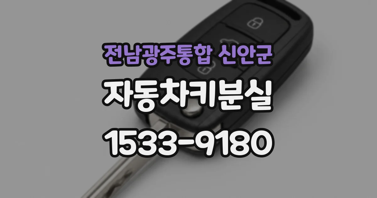 전남광주통합 신안군 자동차키분실