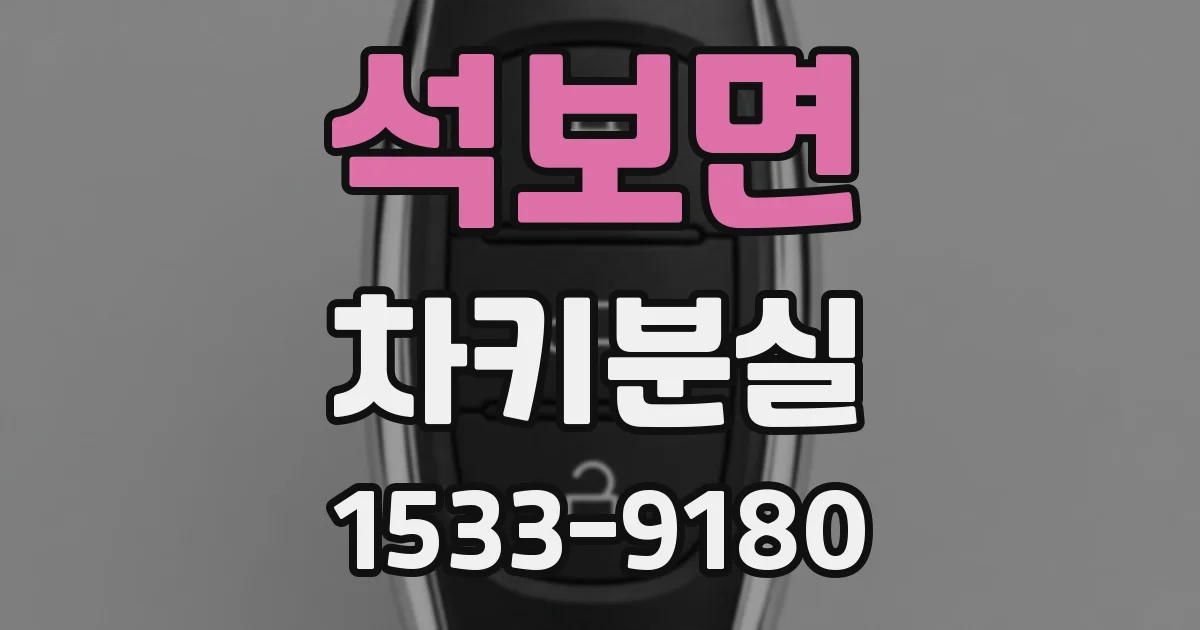 석보면 차키분실