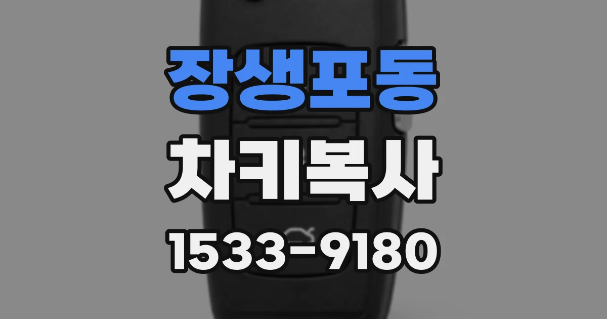장생포동 차키복사