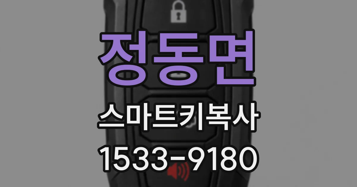 정동면 스마트키복사