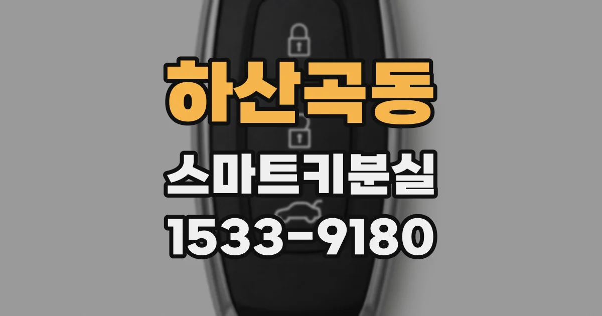 하산곡동 스마트키분실