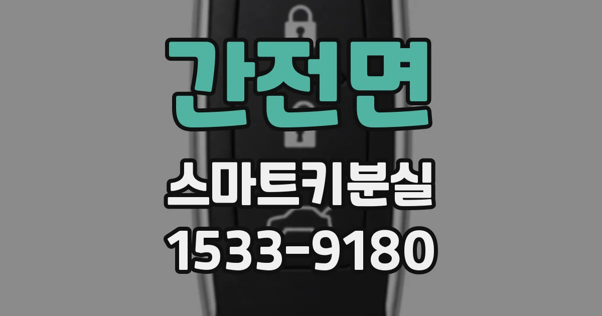 간전면 스마트키분실