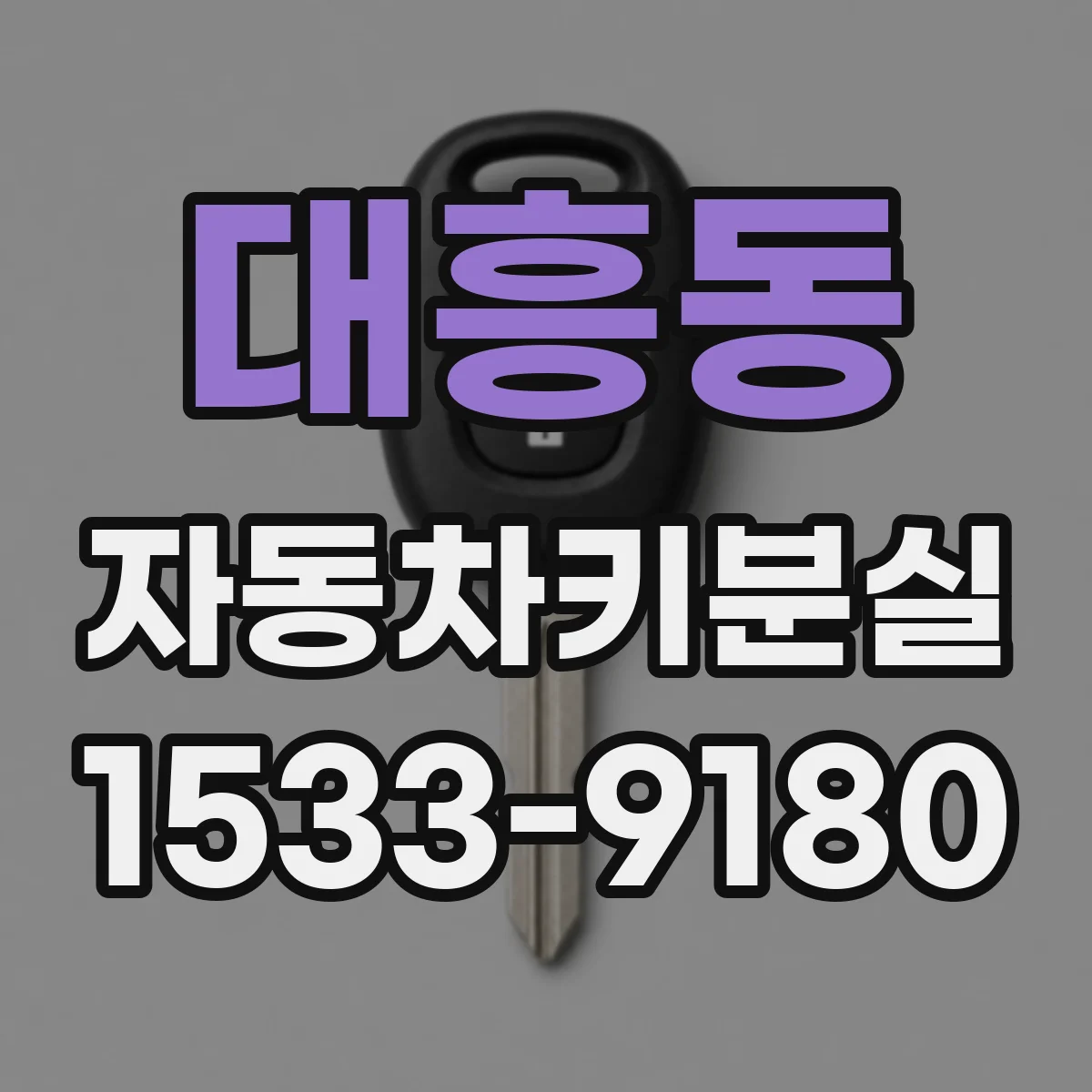 대흥동 자동차키분실