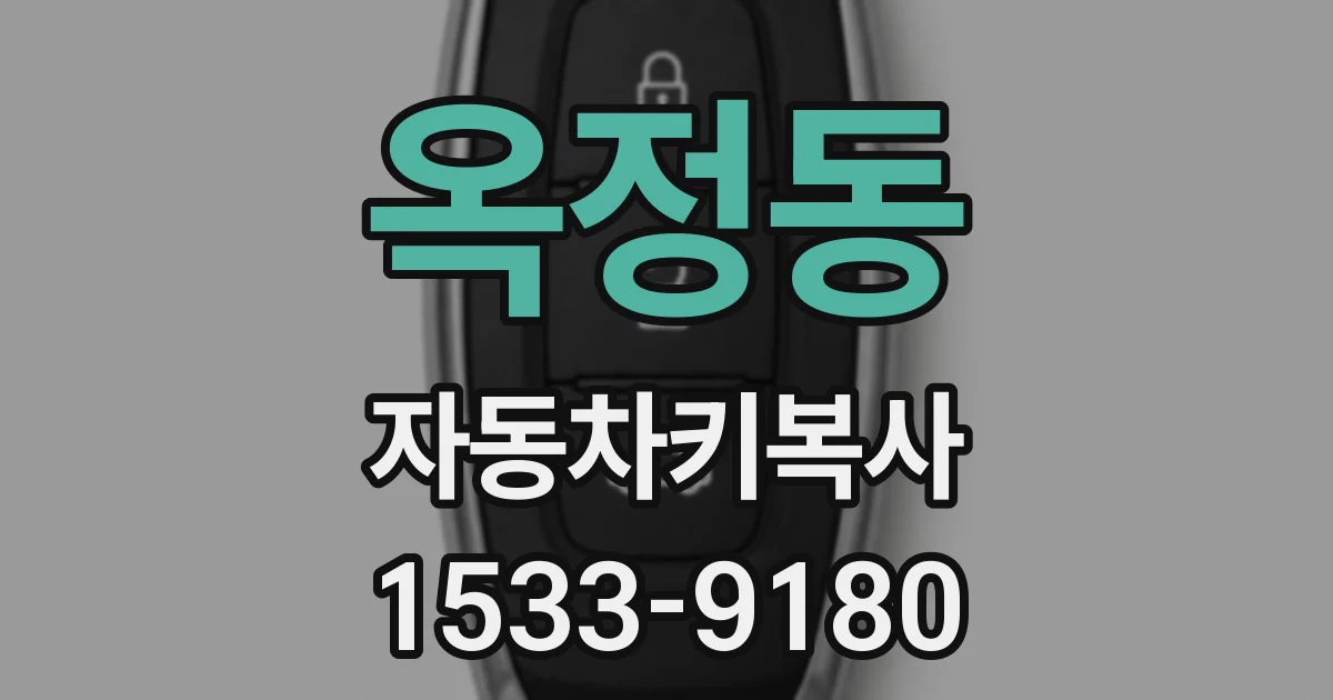 옥정동 자동차키복사