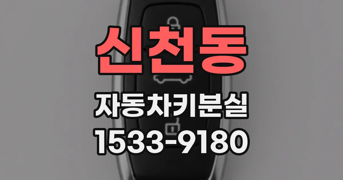 신천동 자동차키분실