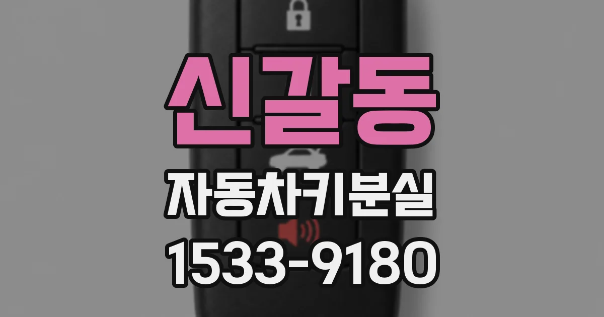 신갈동 자동차키분실