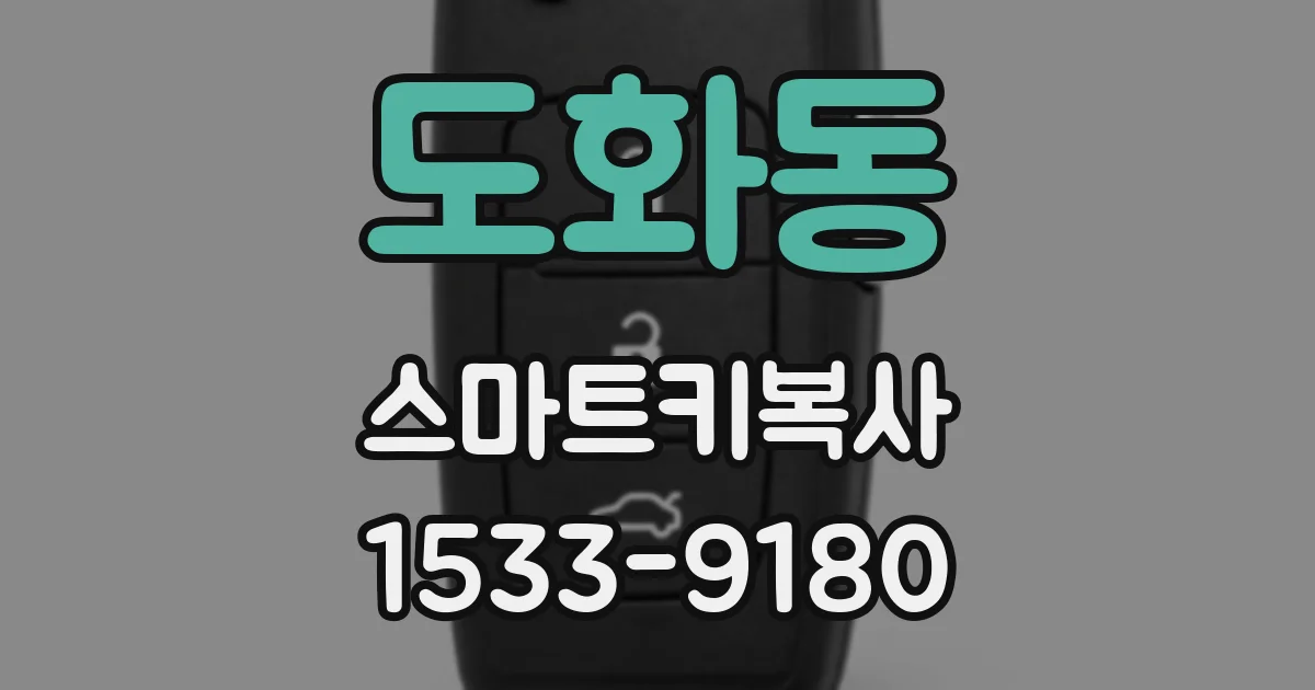 도화동 스마트키복사