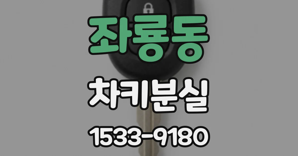 좌룡동 차키분실