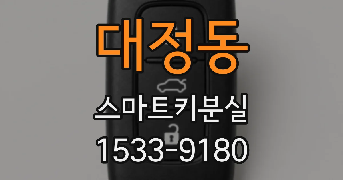 대정동 스마트키분실