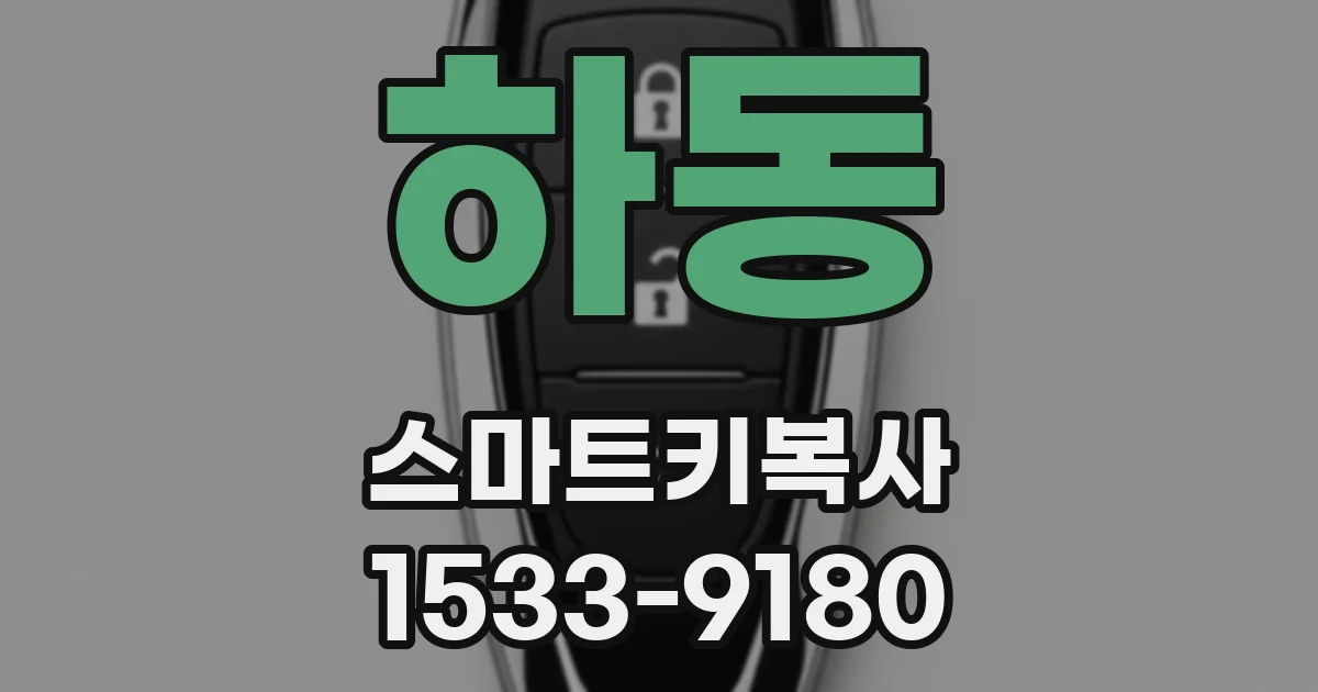 하동 스마트키복사