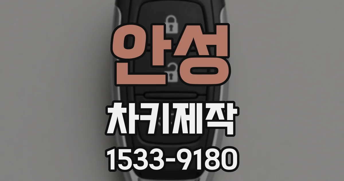 안성 차키제작