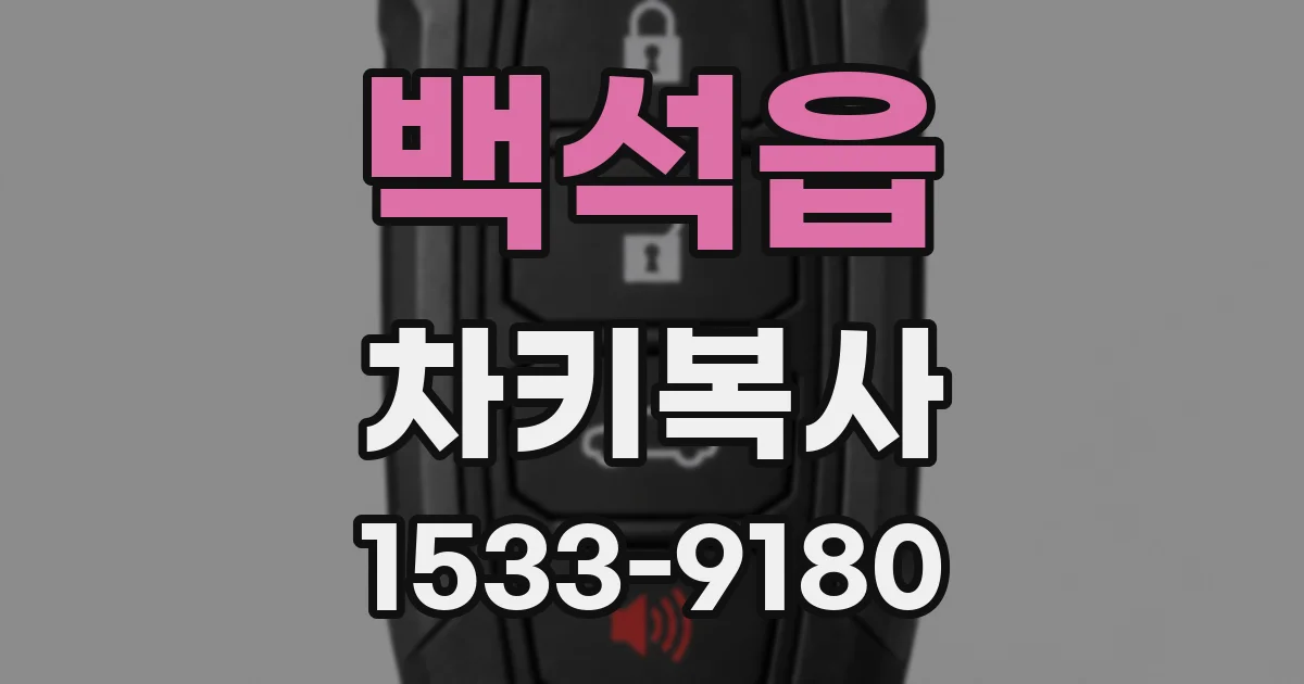 백석읍 차키복사