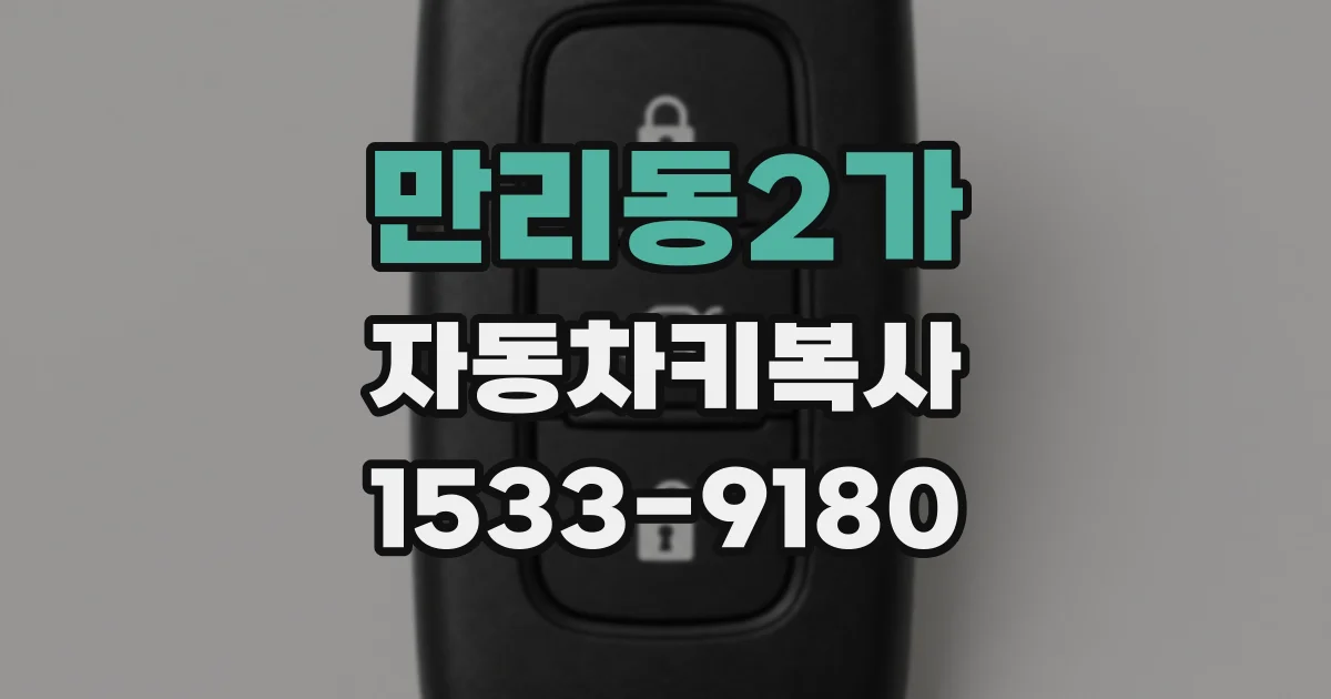 만리동2가 자동차키복사