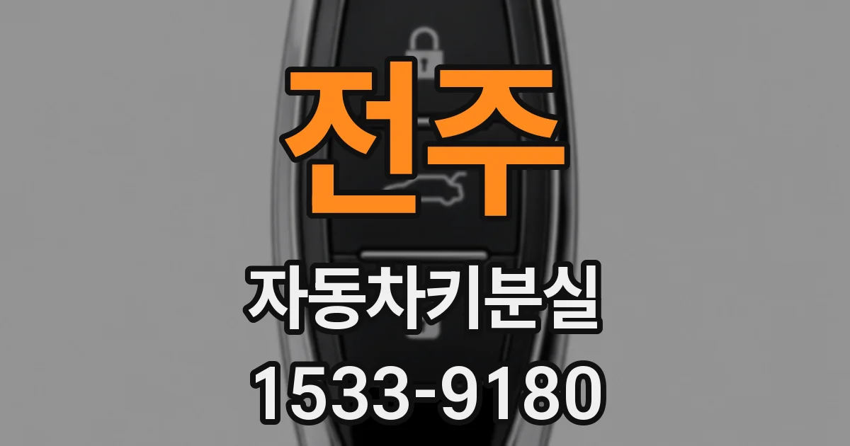 전주 자동차키분실