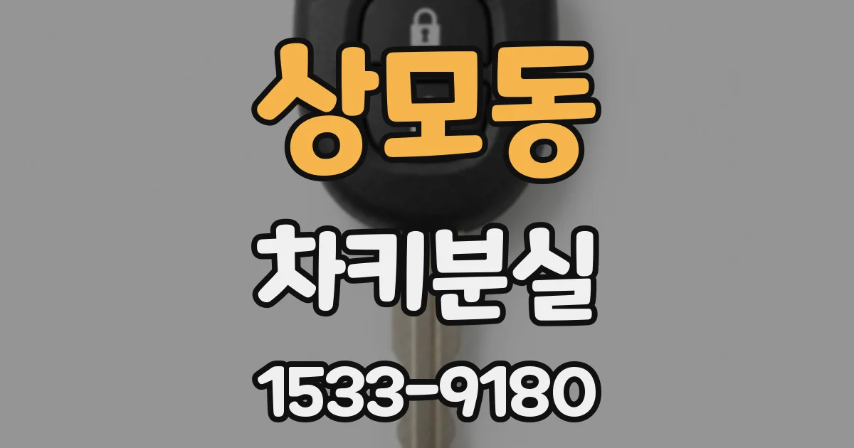 상모동 차키분실
