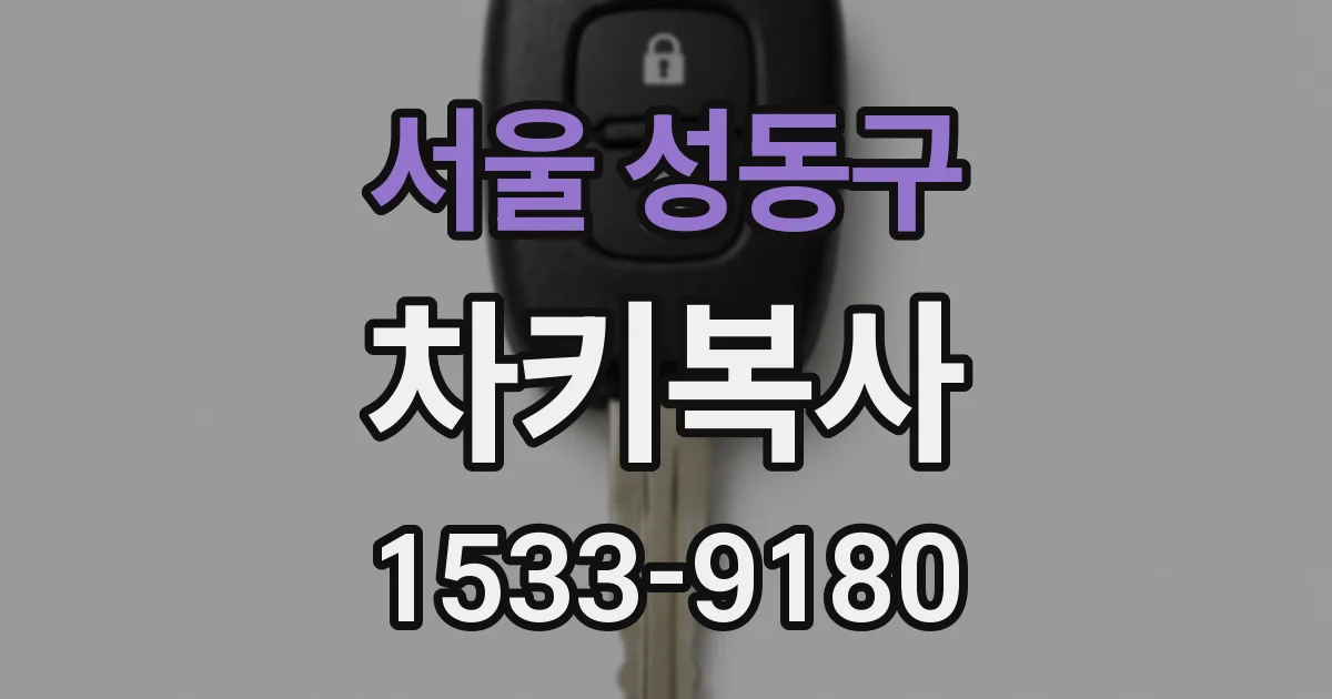 서울 성동구 차키복사