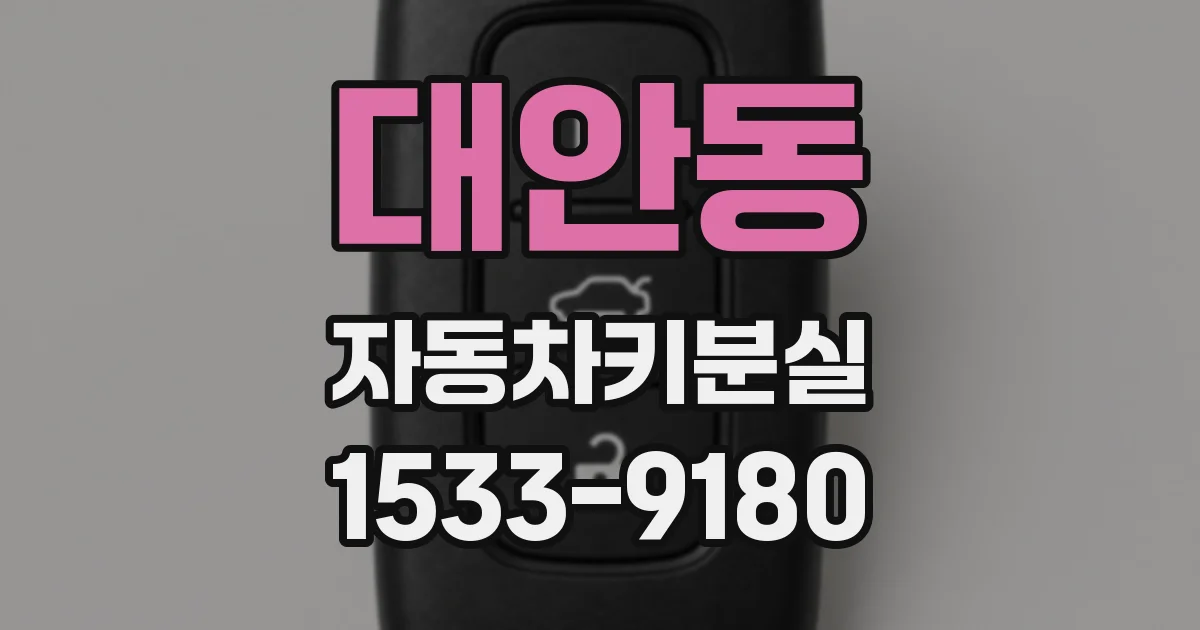 대안동 자동차키분실