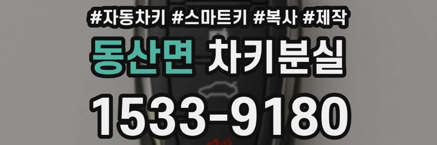 동산면 차키분실