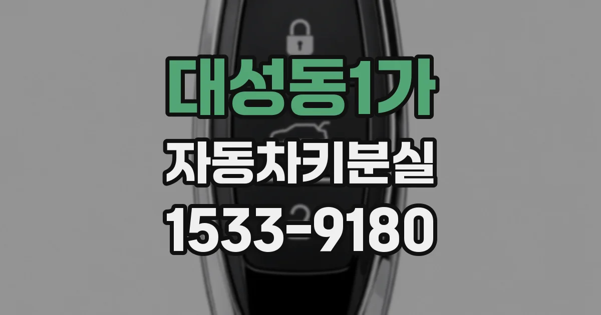 대성동1가 자동차키분실