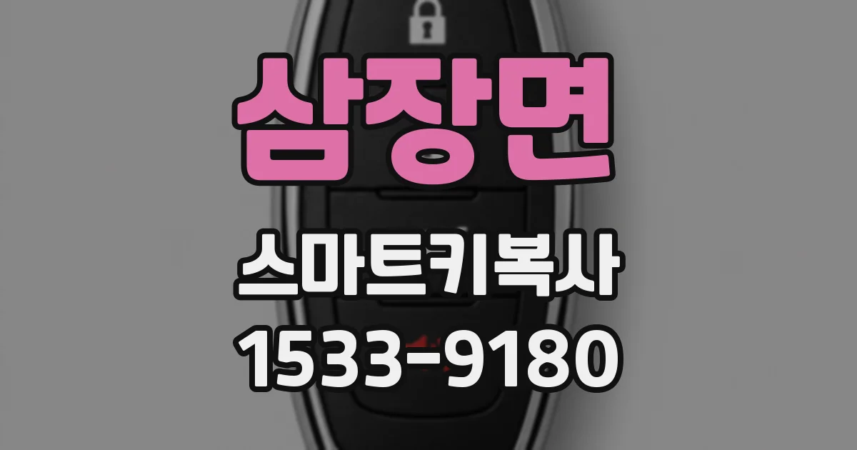 삼장면 스마트키복사