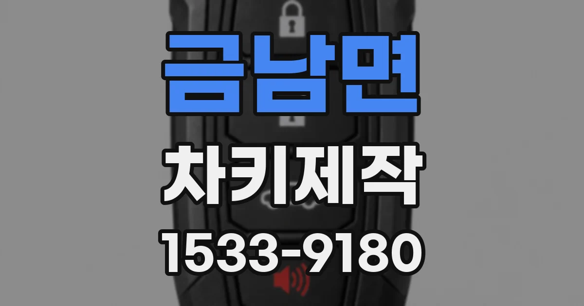 금남면 차키제작