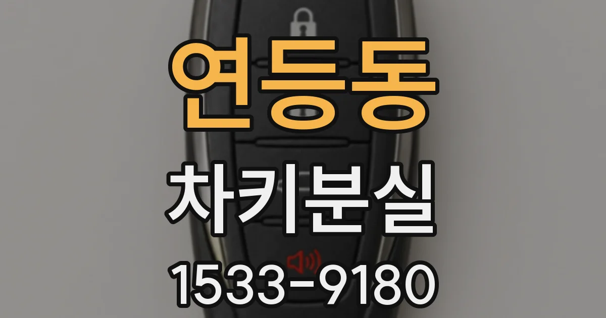 연등동 차키분실