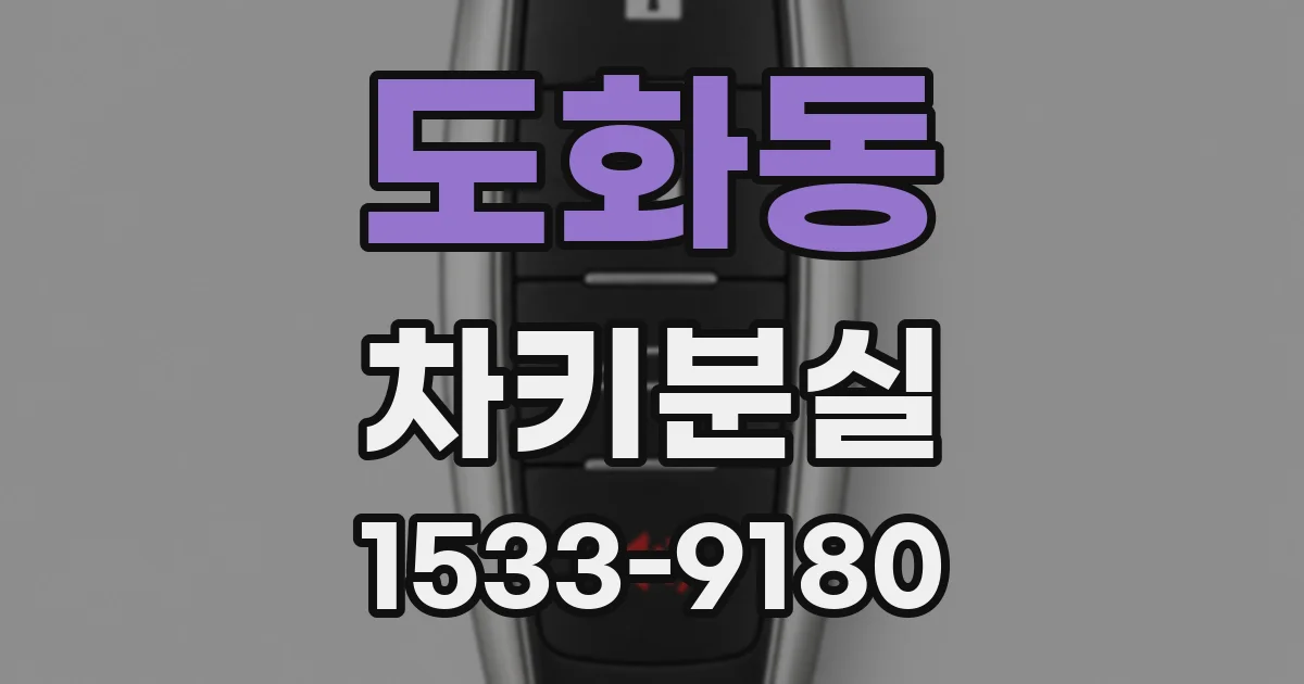 도화동 차키분실