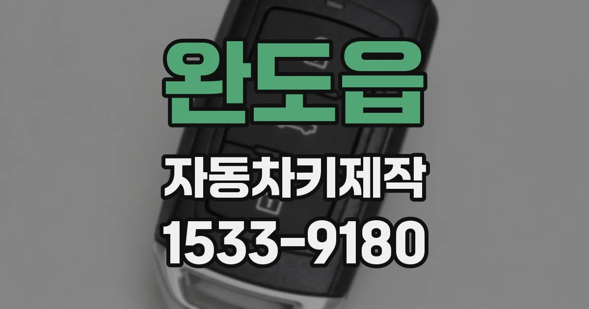 완도읍 자동차키제작