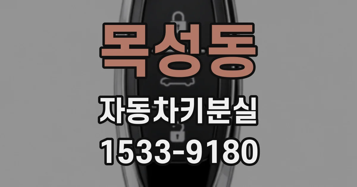 목성동 자동차키분실