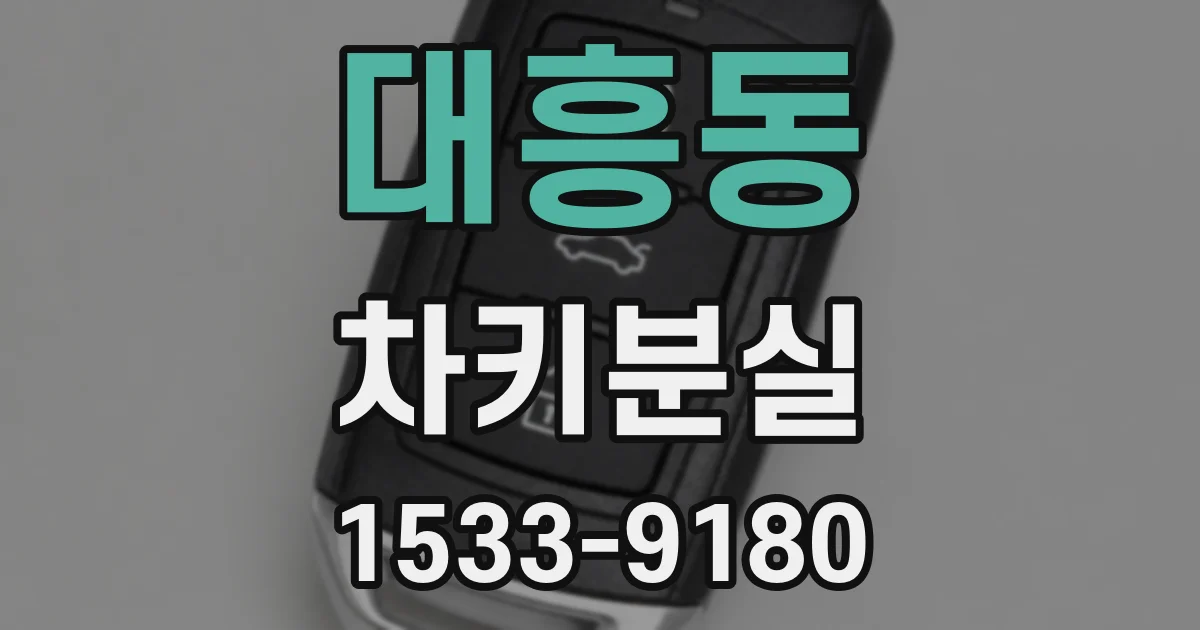 대흥동 차키분실