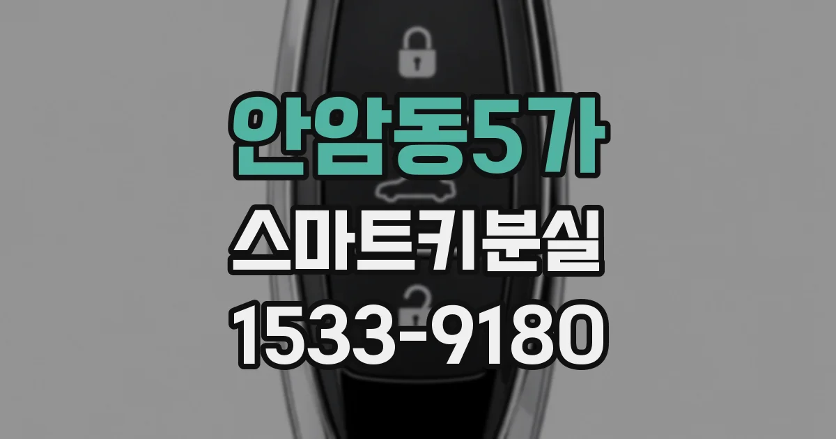 안암동5가 스마트키분실