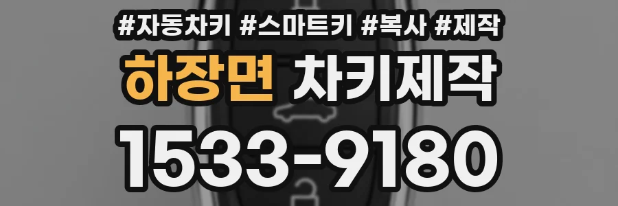 하장면 차키제작