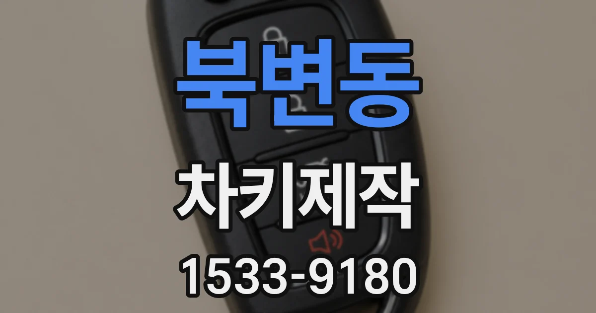 북변동 차키제작