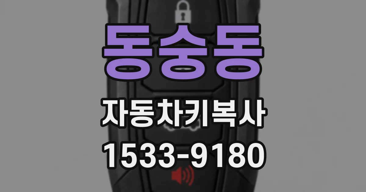 동숭동 자동차키복사
