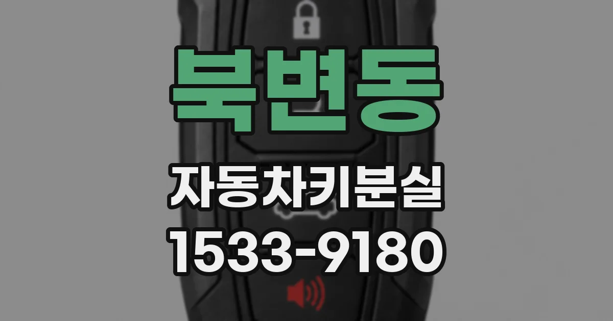북변동 자동차키분실