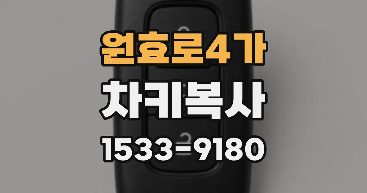 원효로4가 차키복사