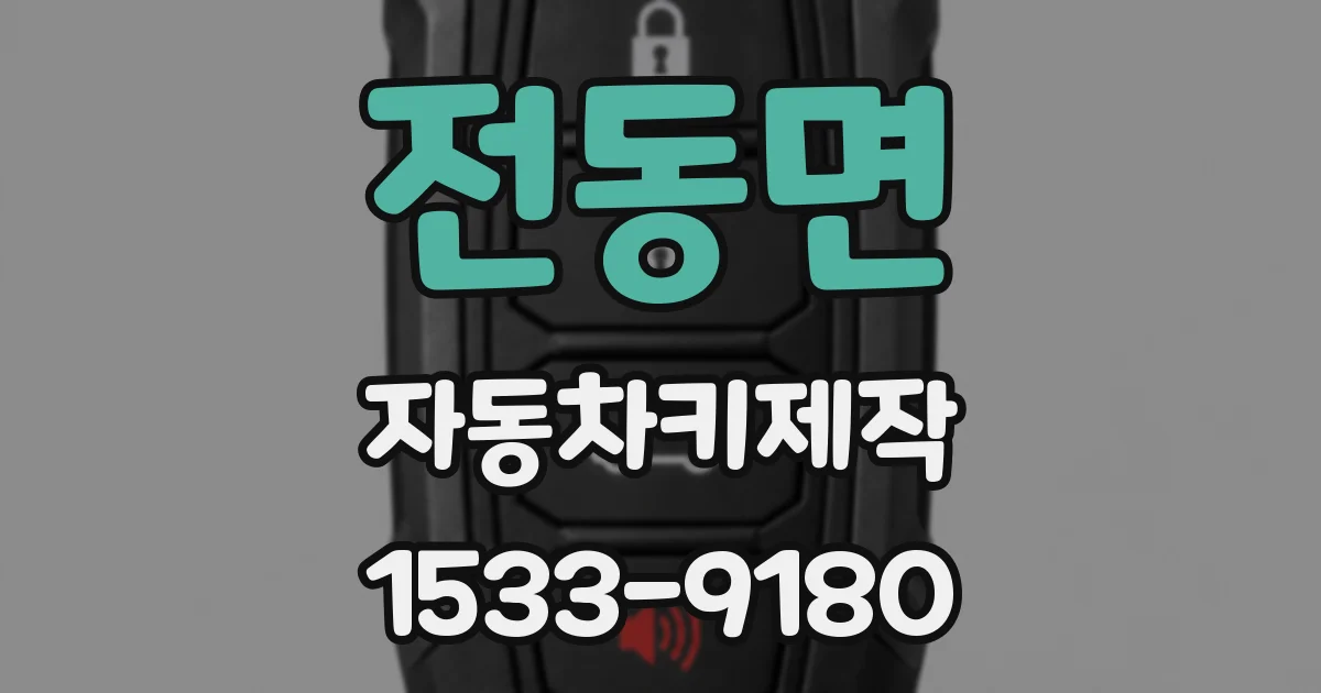 전동면 자동차키제작